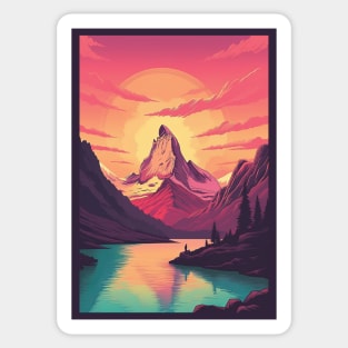 Zermatt,Matterhorn,Switzerland,Poster Sticker